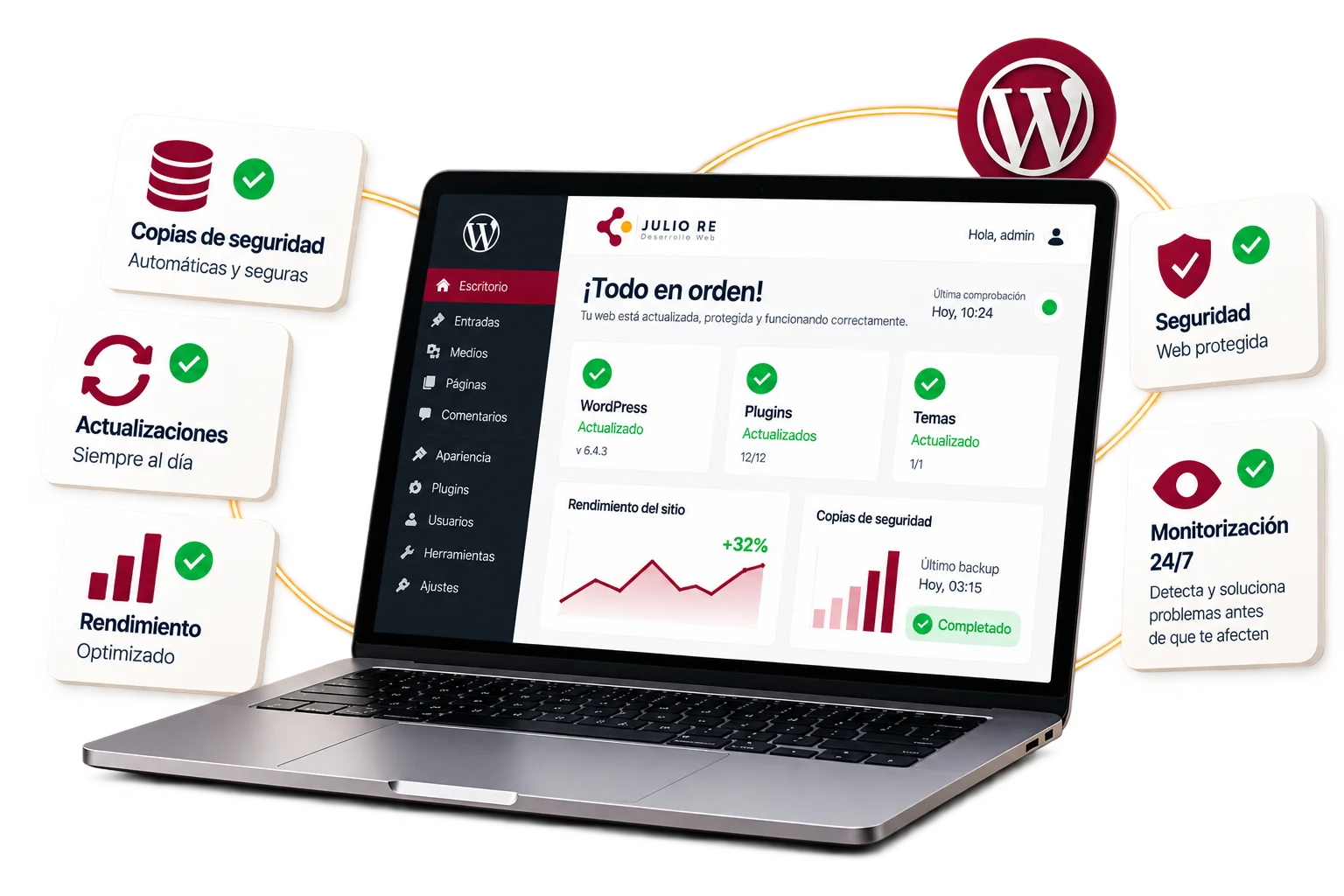 Mantenimiento web Hero Julio Re